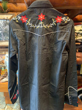 Load image into Gallery viewer, Red Star Rodeo Western Shirt, Red Flower
