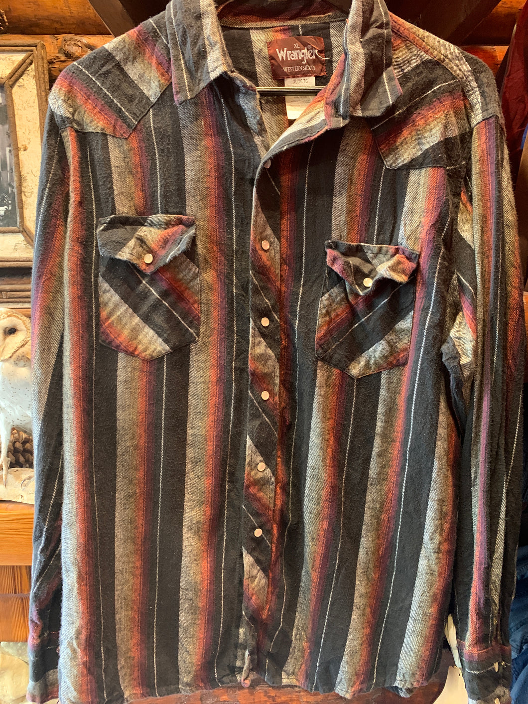 Vintage  Wrangler Light Flanny Western Shirt, L-XL