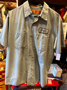 Vintage Greg Mechanic Shirt, XL