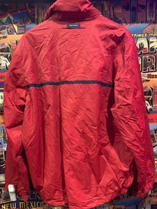 Vintage Nautica Jacket 11. Red & Navy. Fleece Lined, Zip Hood. L-XL. FREE POST