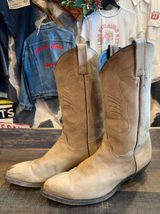 Vintage Cowtown Nubuck Cowboy Boots, 9.5d