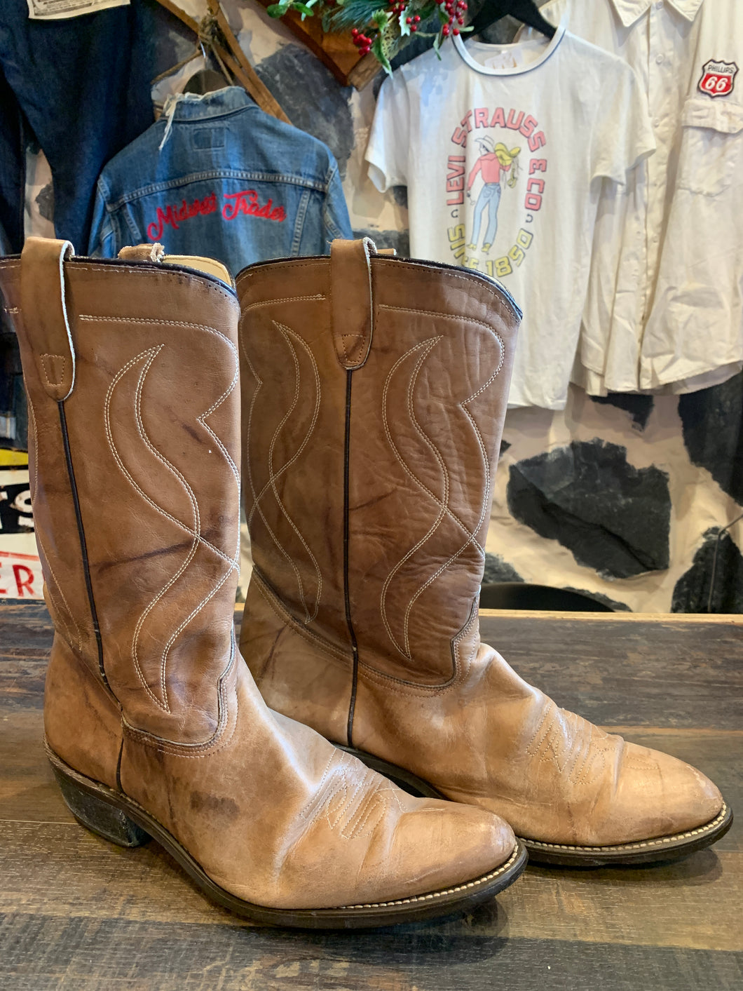 Vintage Texas Brown Boots, 12d
