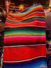 Load image into Gallery viewer, Mexican Blanket Serape 8.  Red
