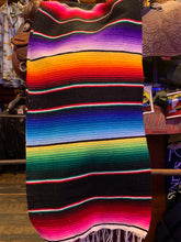 Load image into Gallery viewer, Mexican Serape Blanket 4. Black
