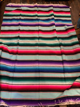 Load image into Gallery viewer, Mexican Serape 11. Light Mint Blue
