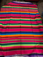 Load image into Gallery viewer, Mexican Serape Blanket 15. Hot Pink
