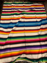 Load image into Gallery viewer, Mexican Serape Blanket 18. White
