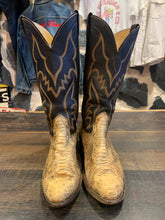 Load image into Gallery viewer, Vintage Nocona Snakeskin Boots, 8-8.5
