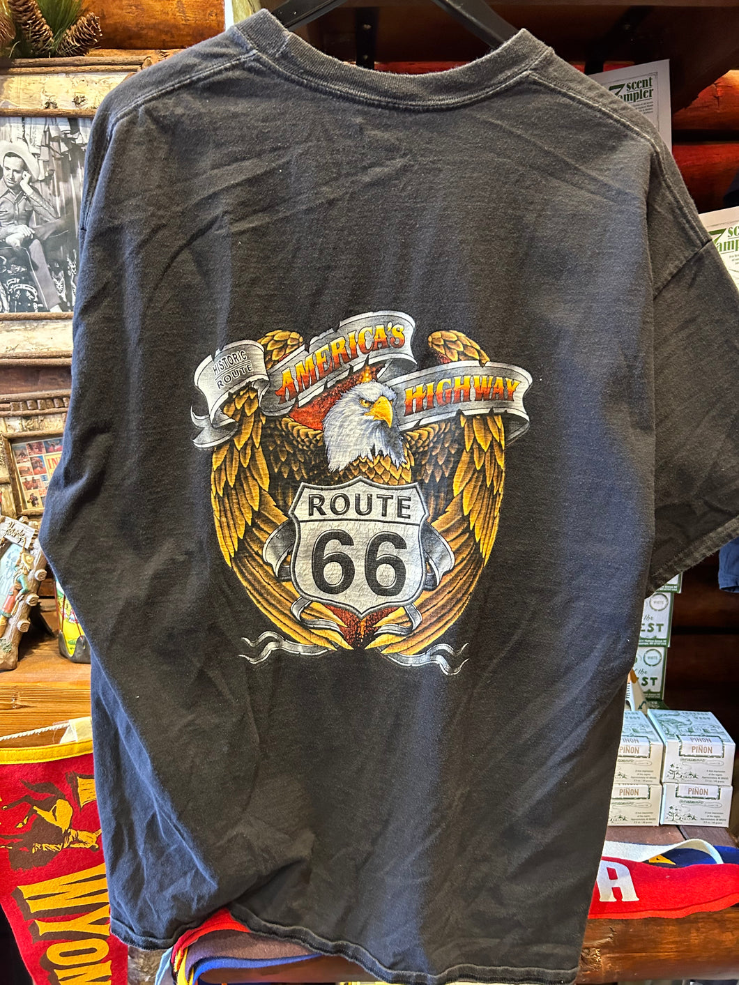 Vintage Route 66 Flame & Eagle, XXL