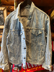 Vintage Levis Faded Trucker Jacket, Medium