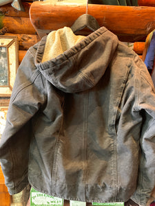 Vintage Carhartt Women's Duckcloth Sherpa Lined Hooded Jacket Or Youth. XS. FREE POSTAGE