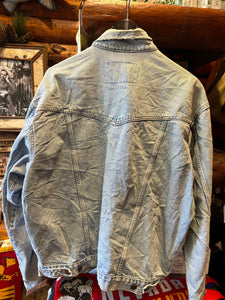 Vintage Wrangler Fade Out Denim Jacket, Large