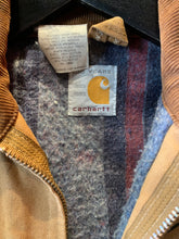 Load image into Gallery viewer, Vintage Carhartt 1989 (100yr Anniversary) Blanket Lined Chore Jacket, XS Mens, Youth XL. FREE POST

