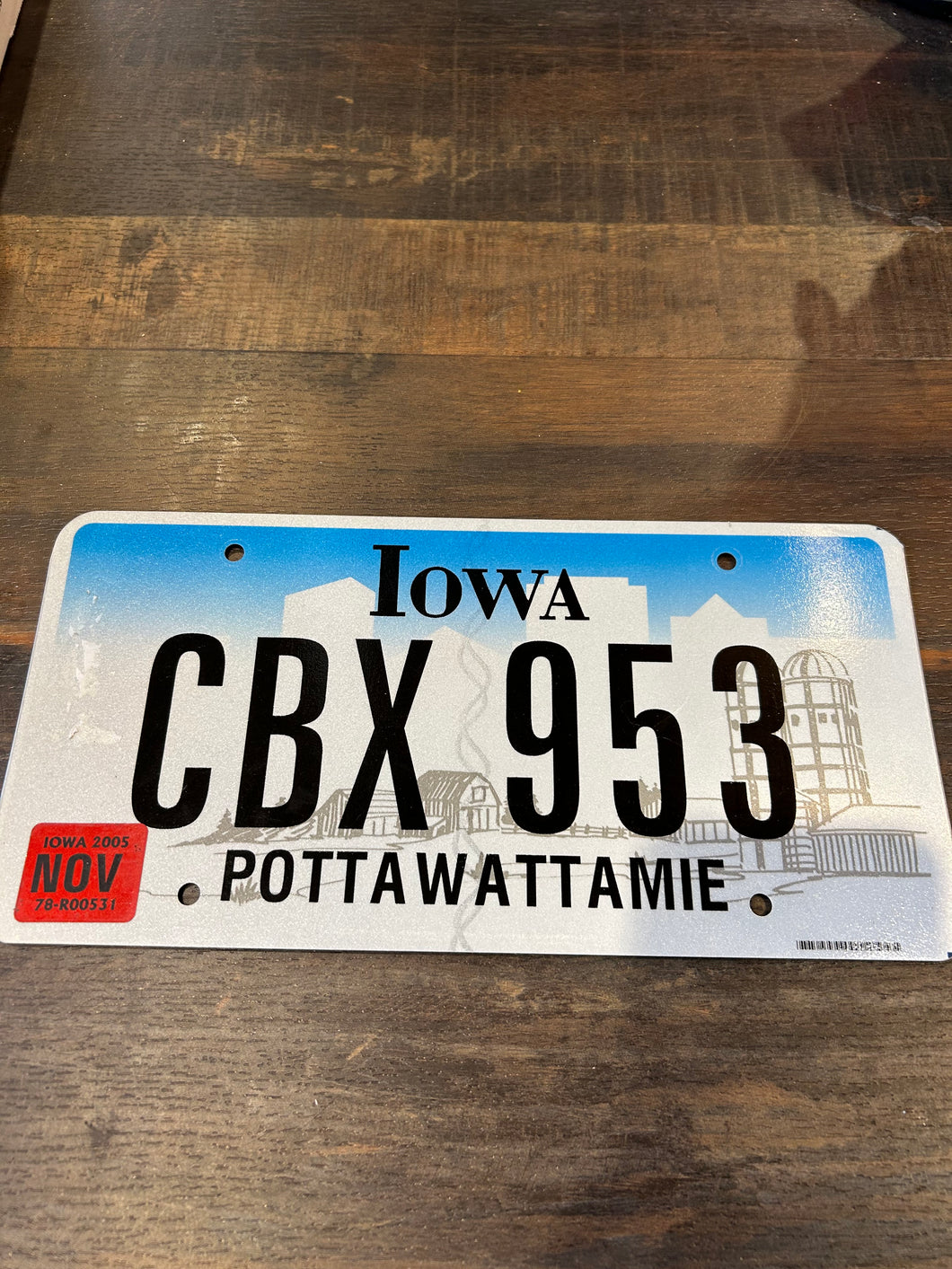 Vintage Iowa Number Plate