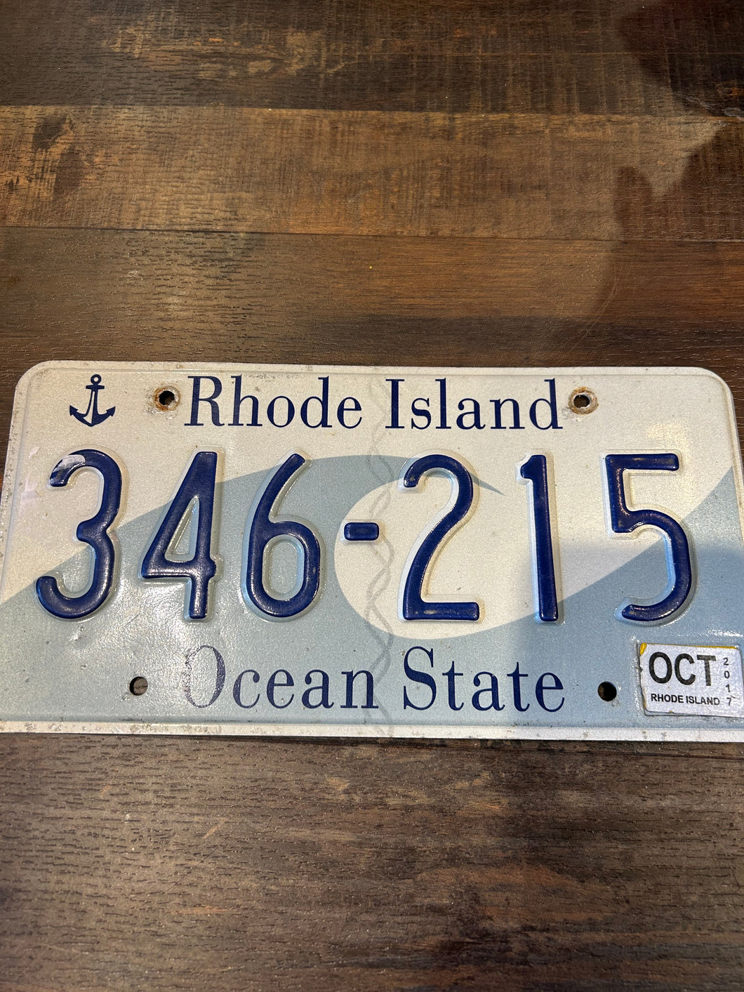 Vintage Rhode Island Number Plate