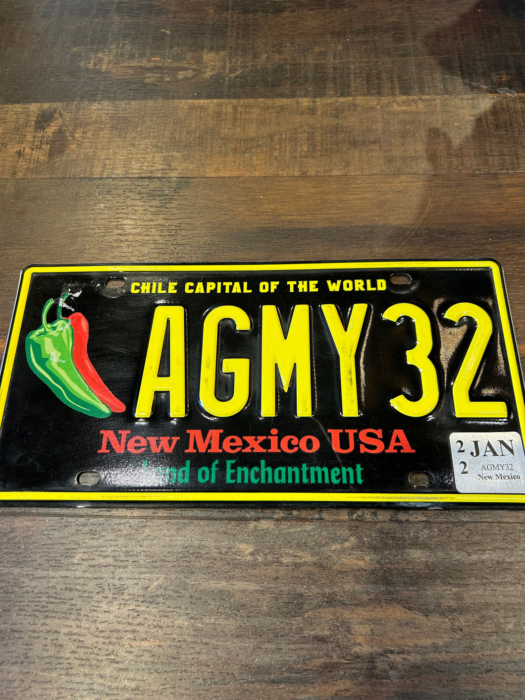 Vintage New Mexico Number Plate