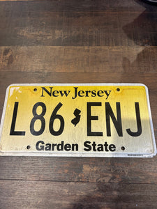 Vintage New Jersey Number Plate