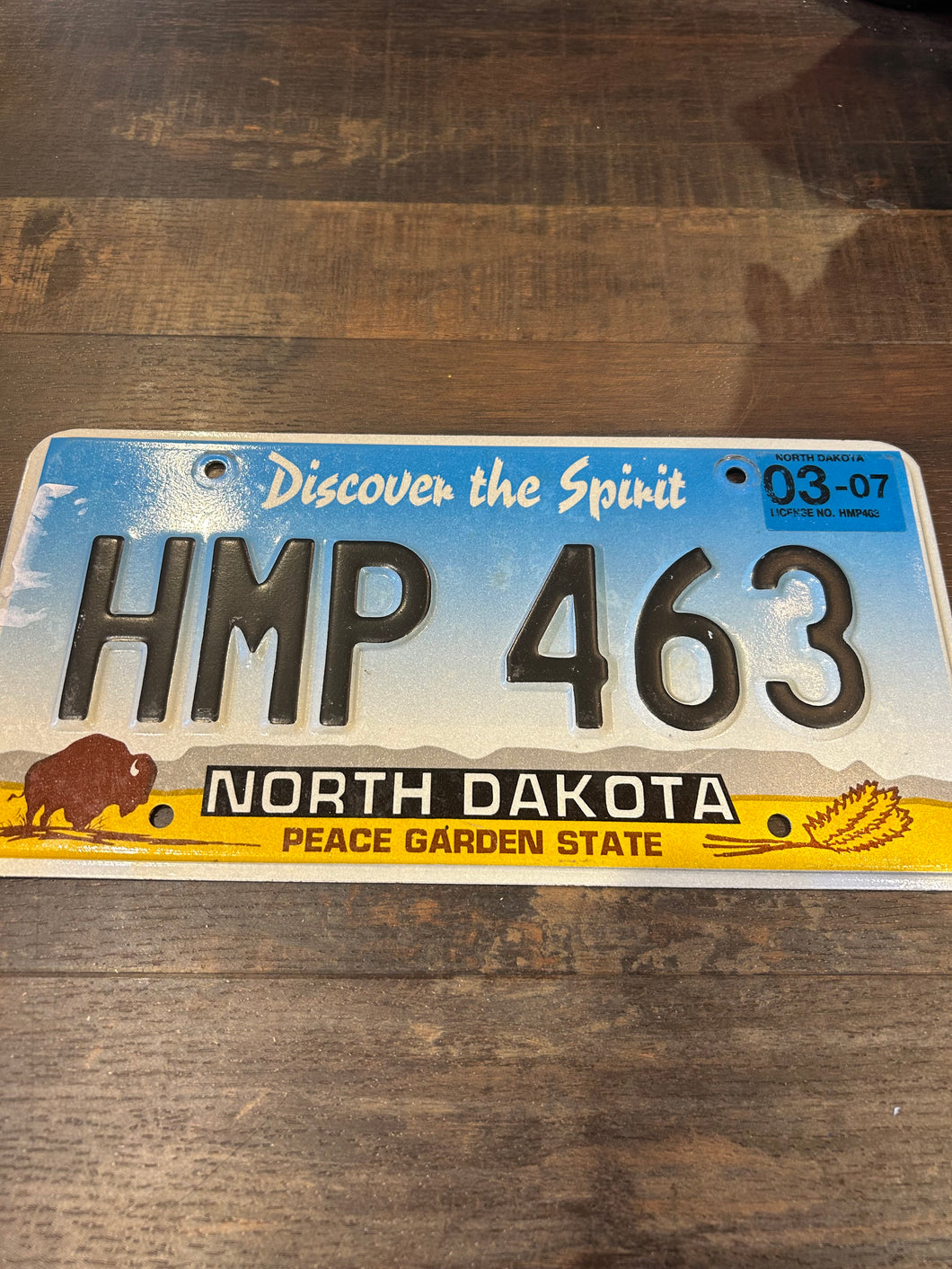 Vintage North Dakota Number Plate
