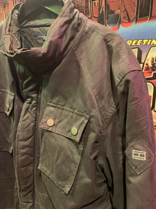 Vintage Tommy Hilfiger Jacket 4. Waxed Barbour Jacket Style. Black, XL. FREE POST