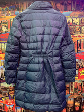 Load image into Gallery viewer, Vintage Tommy Hilfiger Jacket 5. Women&#39;s Navy Puffa Long. Small
