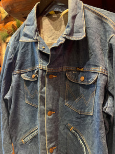9. Vintage Wrangler Circa 70's-80s Western Sanforized Jacket. Large