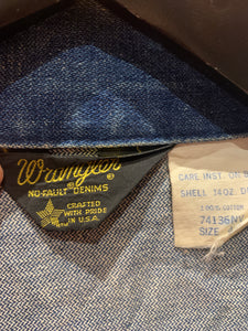 9. Vintage Wrangler Circa 70's-80s Western Sanforized Jacket. Large