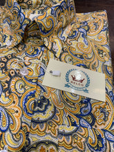 Load image into Gallery viewer, Relco of London, Est 1963 Paisley Shirt Yellow, Tears For Fears
