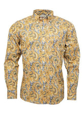 Load image into Gallery viewer, Relco of London, Est 1963 Paisley Shirt Yellow, Tears For Fears
