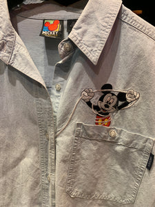 Vintage Mickey Mouse Denim Shirt, Medium