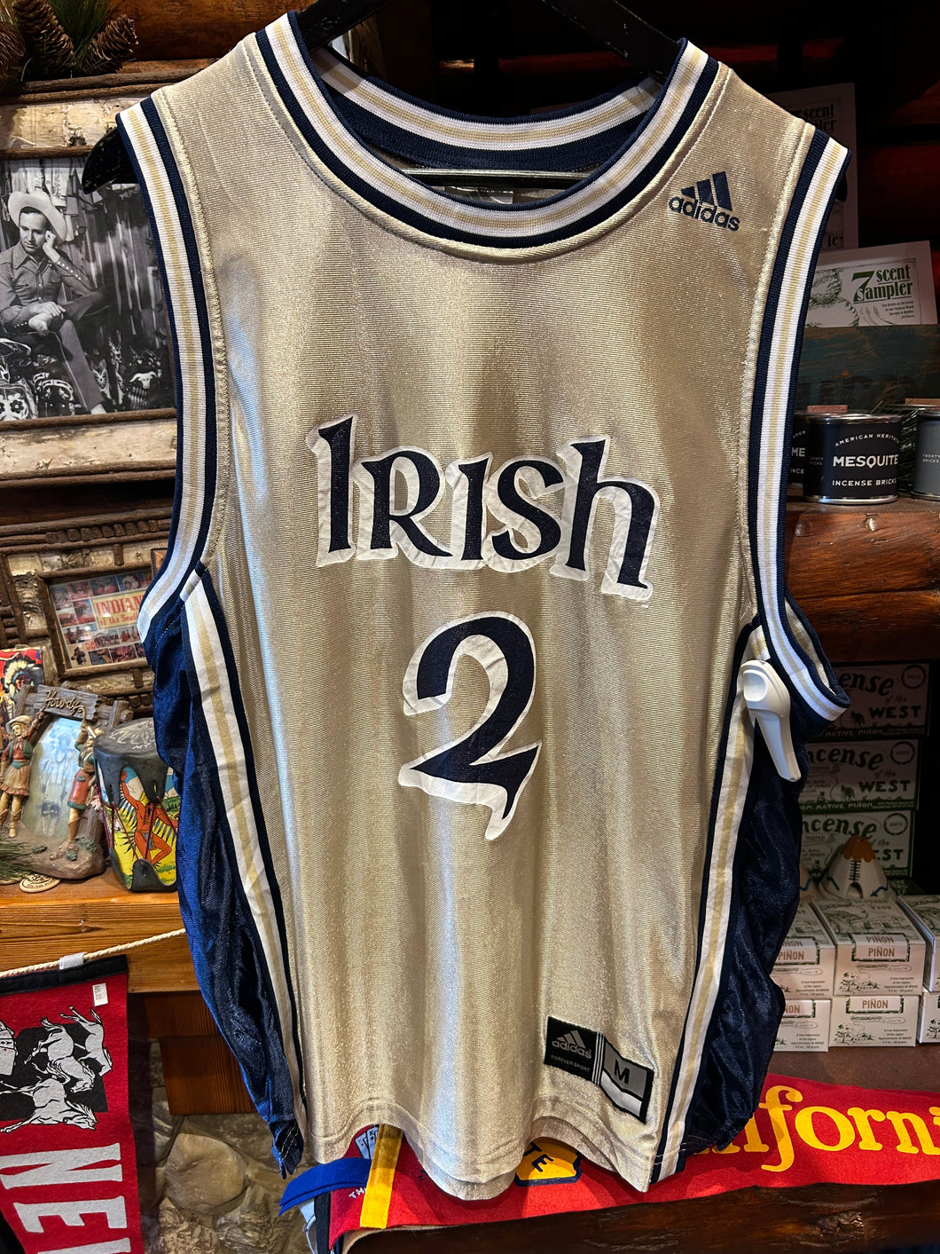 Vintage Irish Basketball Adidas Jersey, Medium