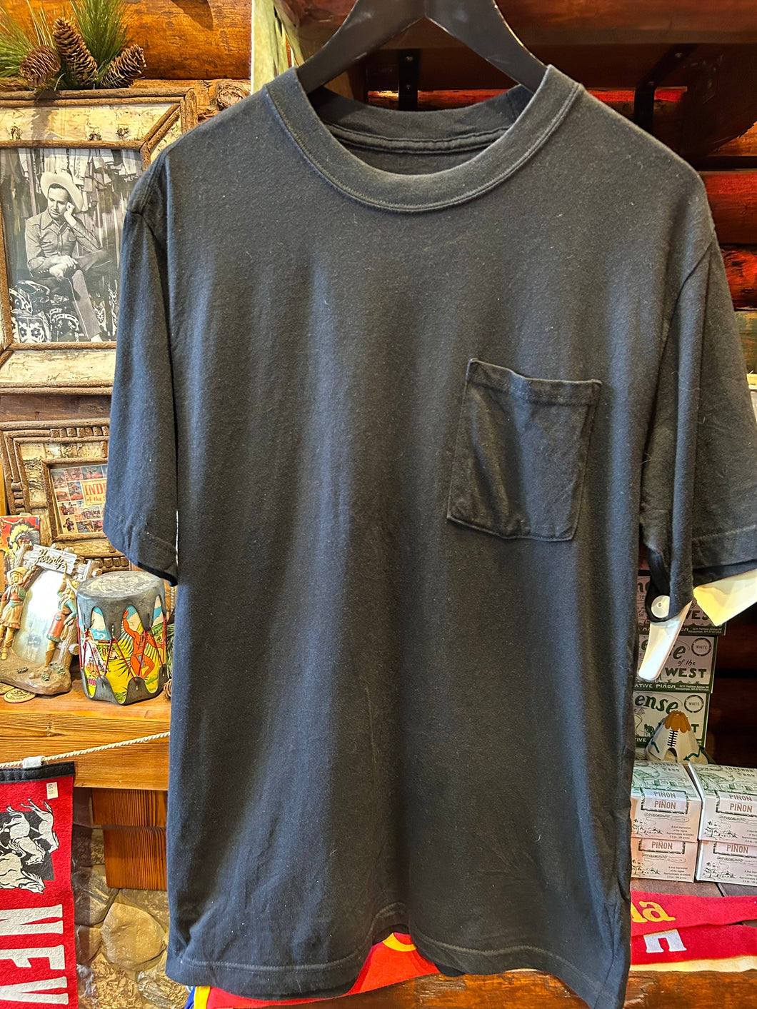 Vintage Dickies Black One Pocket Tee, Medium