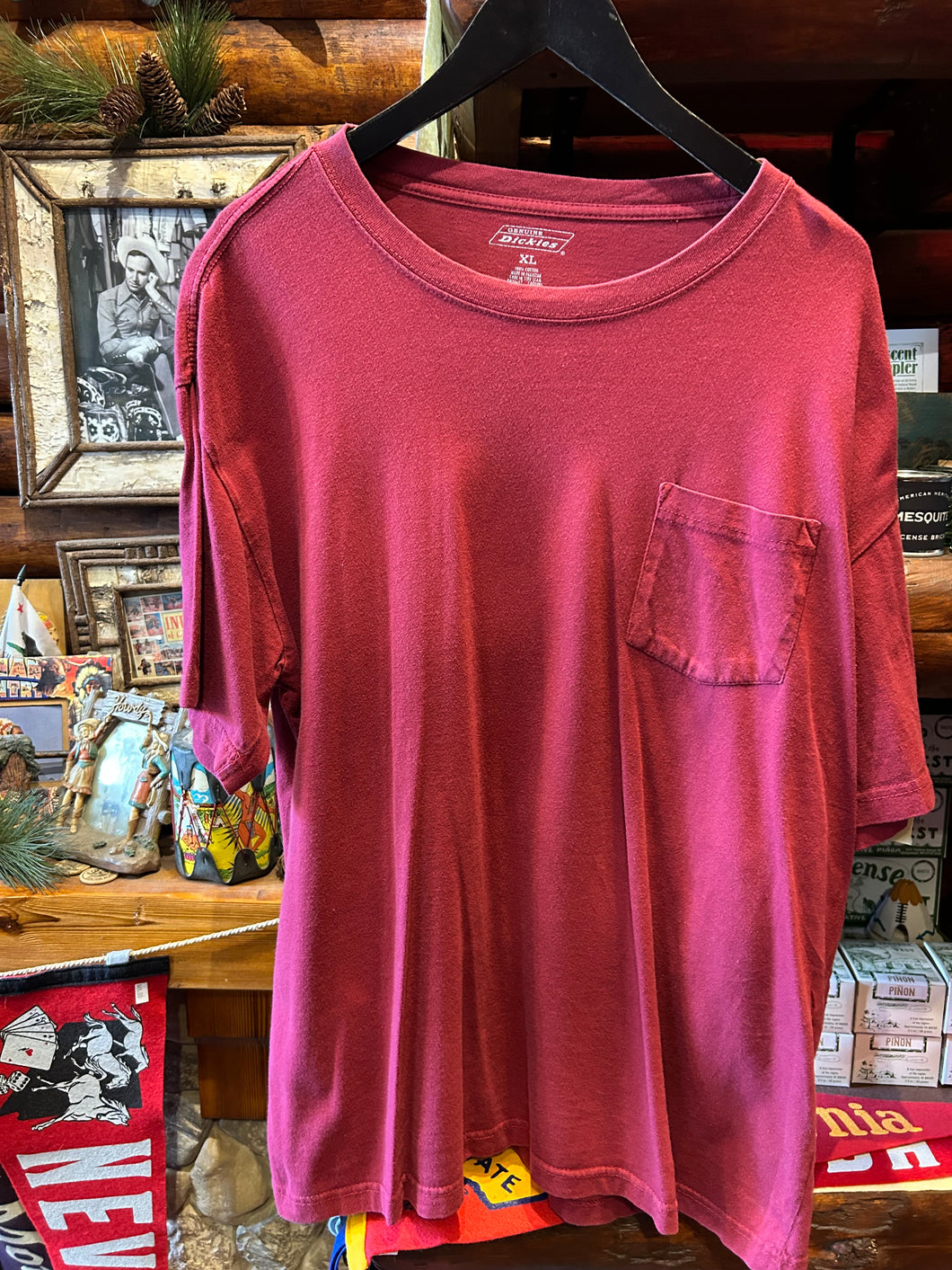 Vintage Dickies Maroon Tee, XL