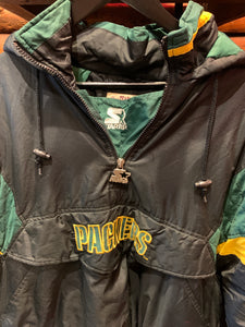 Vintage Greenbay Packers Starter Puffer, Small