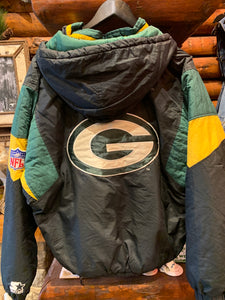 Vintage Greenbay Packers Starter Puffer, Small