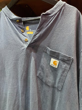 Load image into Gallery viewer, Vintage Carhartt Slate Blue Faded Button Up Tee, XL
