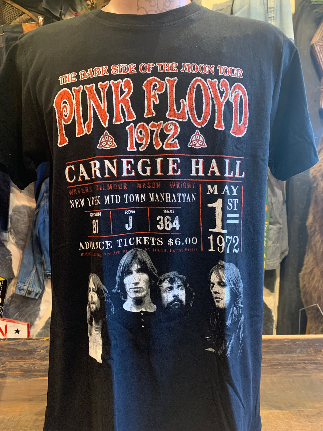 Pink Floyd 1972 Tour Poster Carnegie Hall May 1
