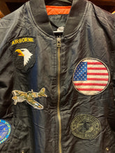 Load image into Gallery viewer, Vintage US Army Style Airborne Nylon Bomber, Small. FREE POSTAGE
