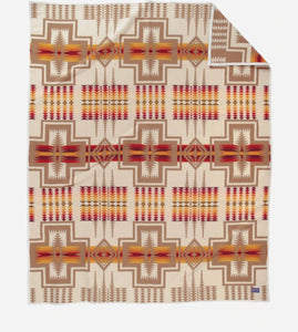 Pendleton Harding Tan & Ivory Blanket, Portland. FREE POSTAGE VALUED AT $28