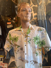Load image into Gallery viewer, 19. Authentic Hawaiian Shirt. Map White. Imported from Honolulu
